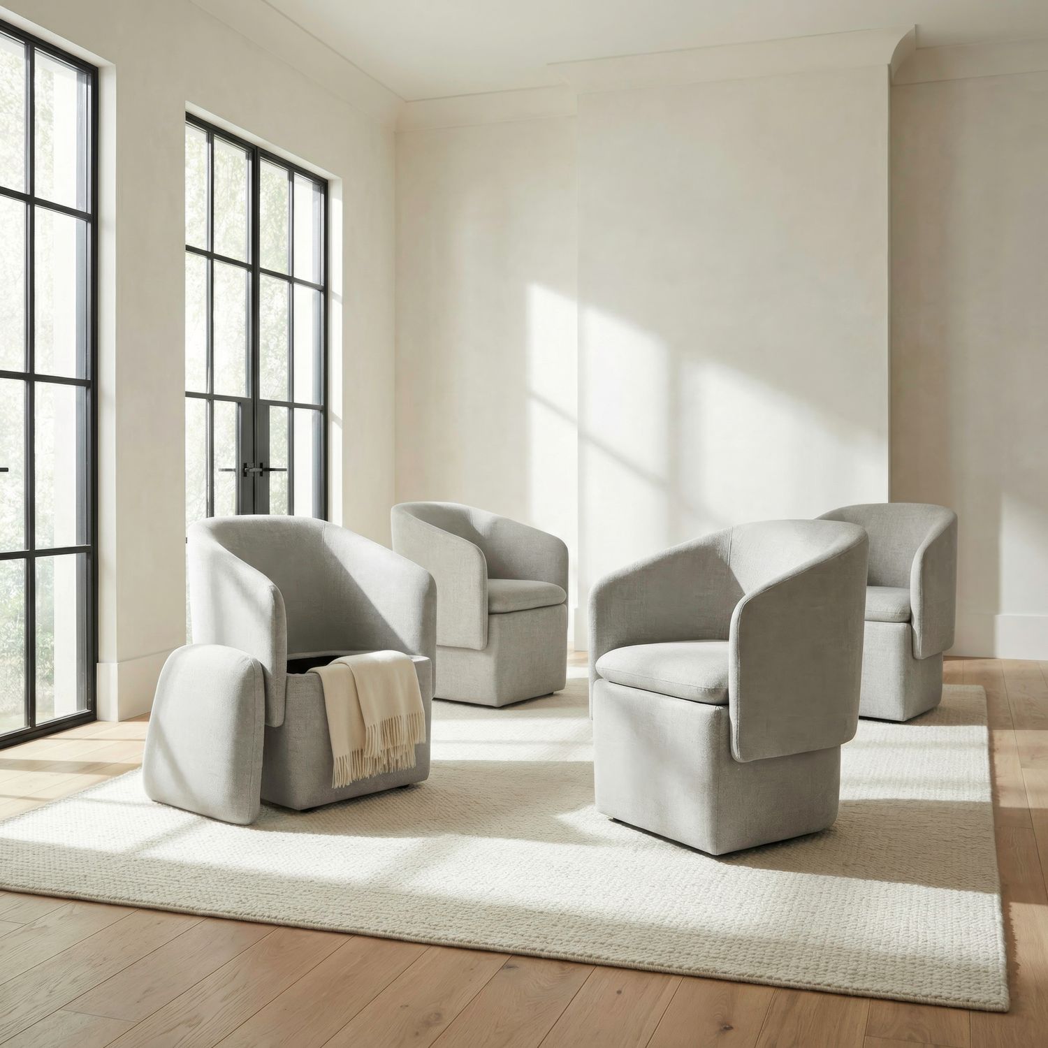Cloud Accent Dining Chairs - Set of 4