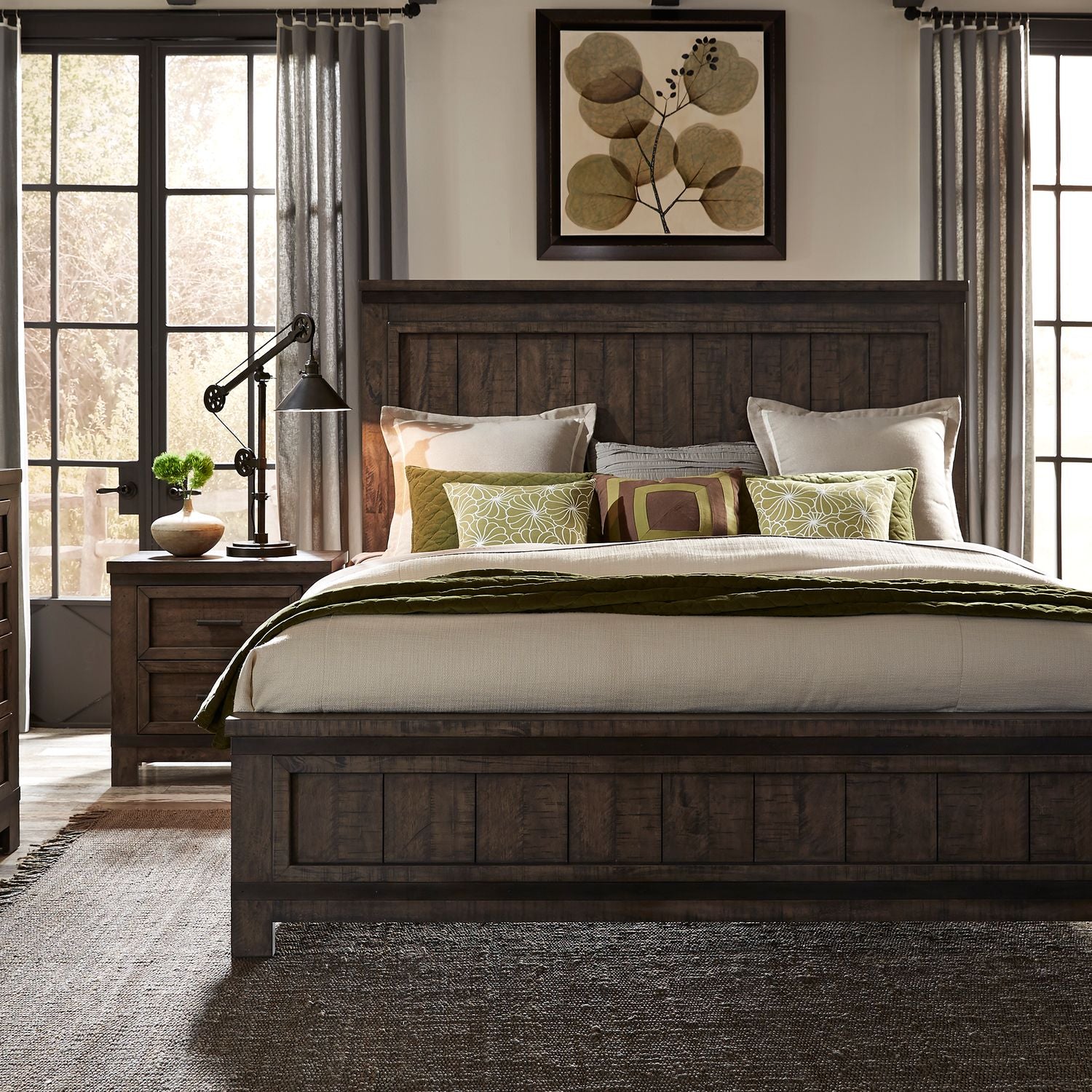King California Panel Bed