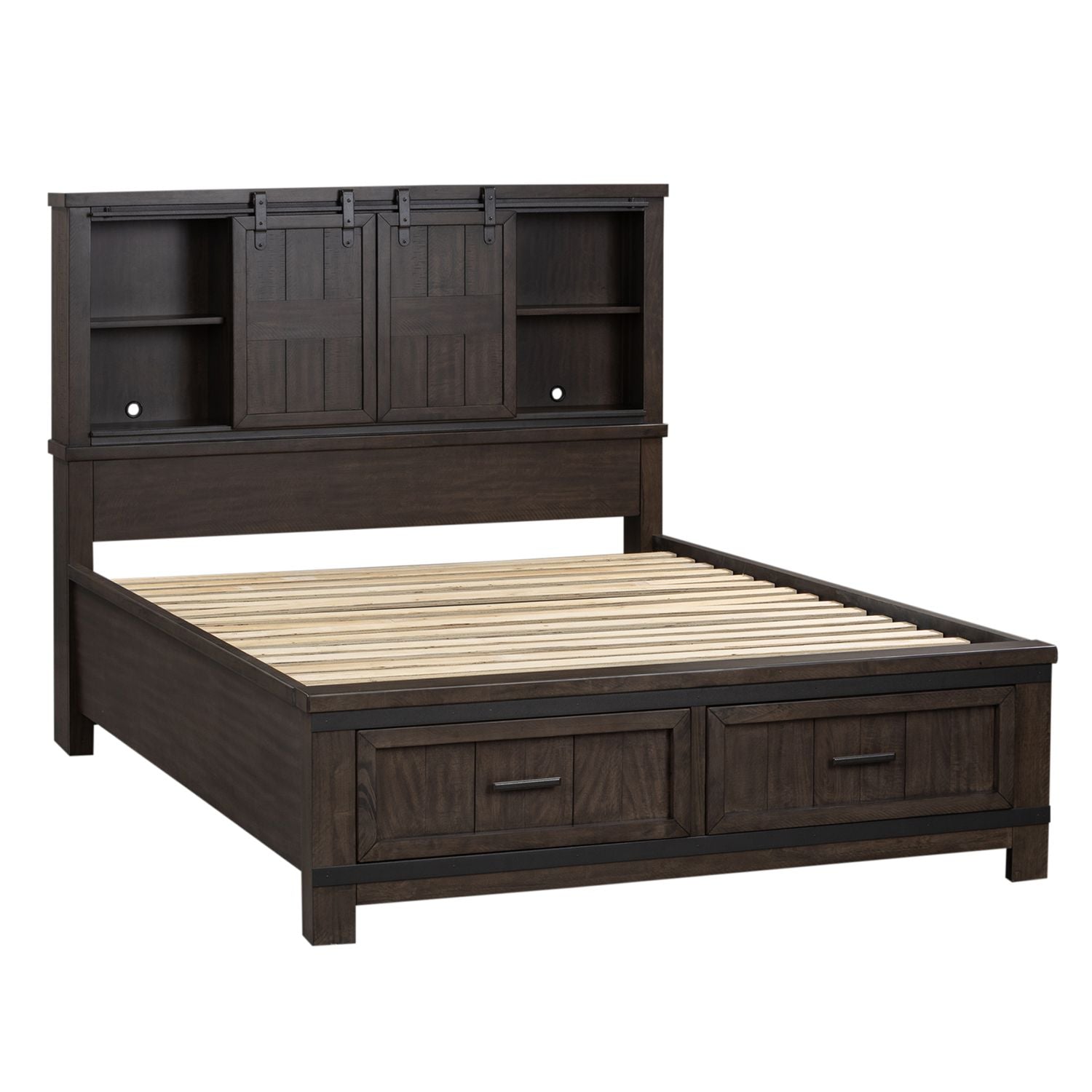 King Bookcase Bed