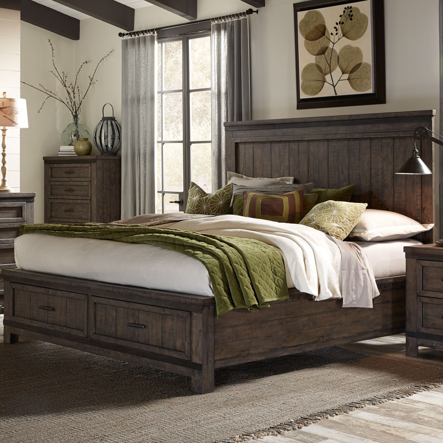 King Storage Bed