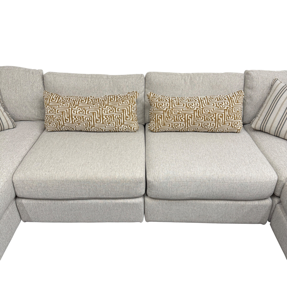 Mason Modular U- Shape Sectional with RAF Bumper Chaise