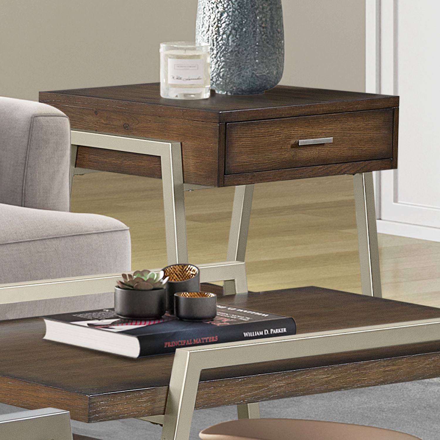 Drawer End Table