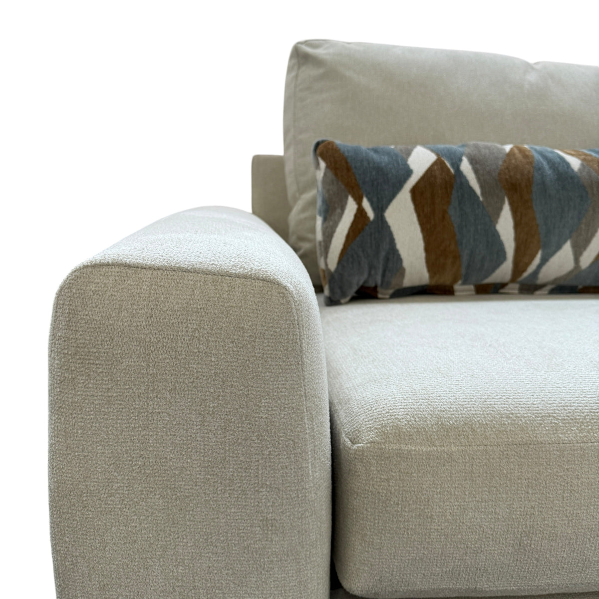 Savelle Corner Sectional Sofa in Cream