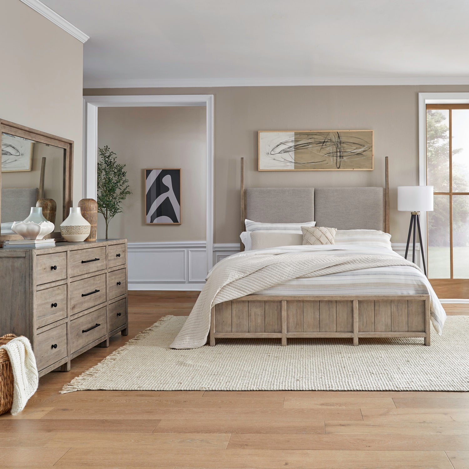 Proximity Place 3-Piece Poster Bed, Dresser & Mirror Set