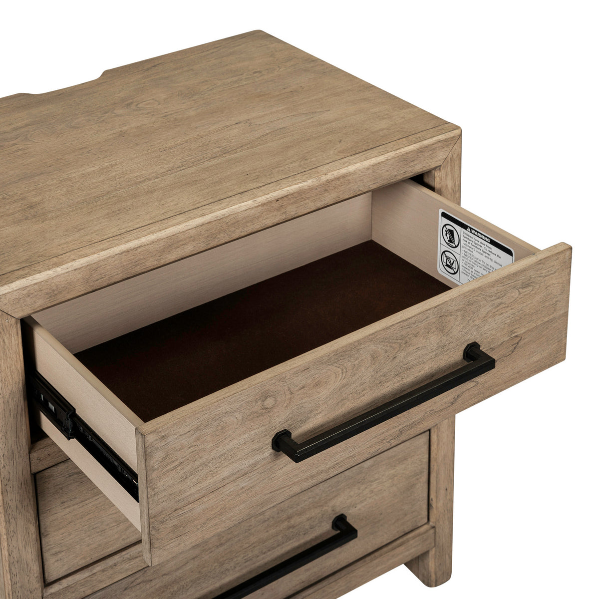Proximity Place 3-Drawer Nightstand with Charging Station