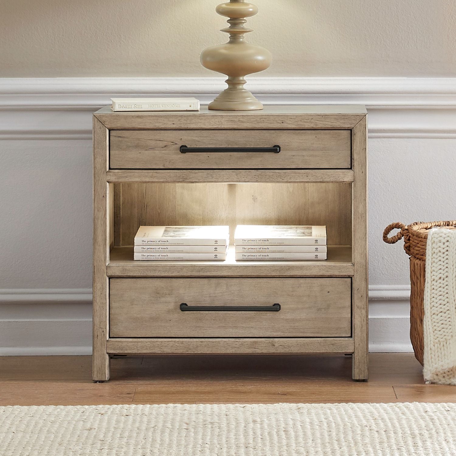 Bedside Chest w/ Charging Station