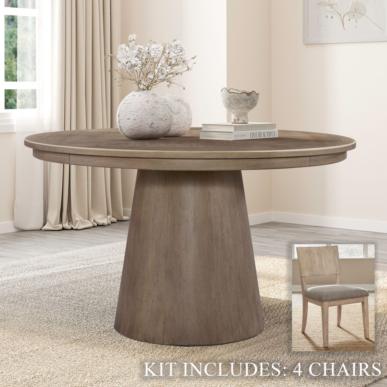 5 Piece Round Table Set