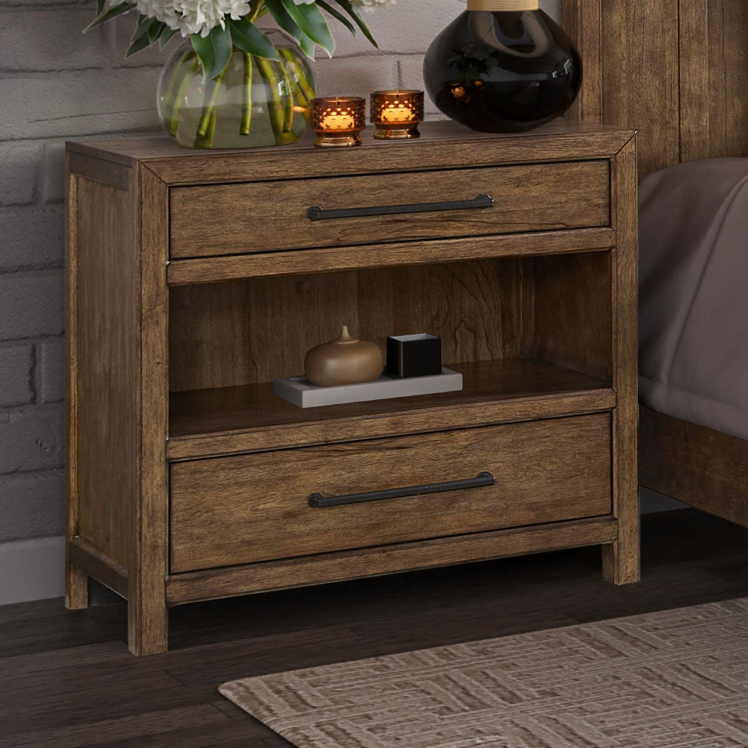 Bedside Chest w/ Charging Station
