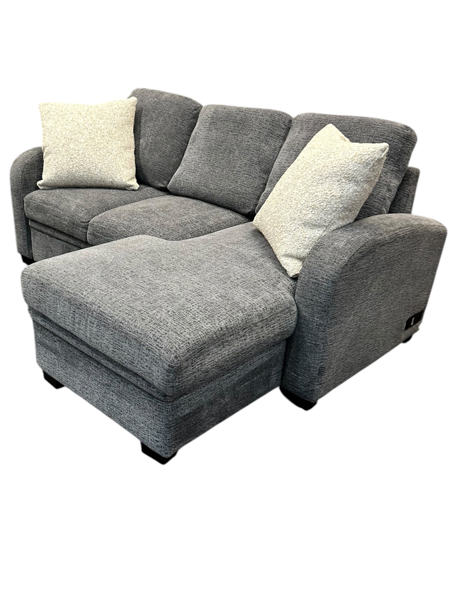 Sectional with Reversible Storage Chaise in Gray
