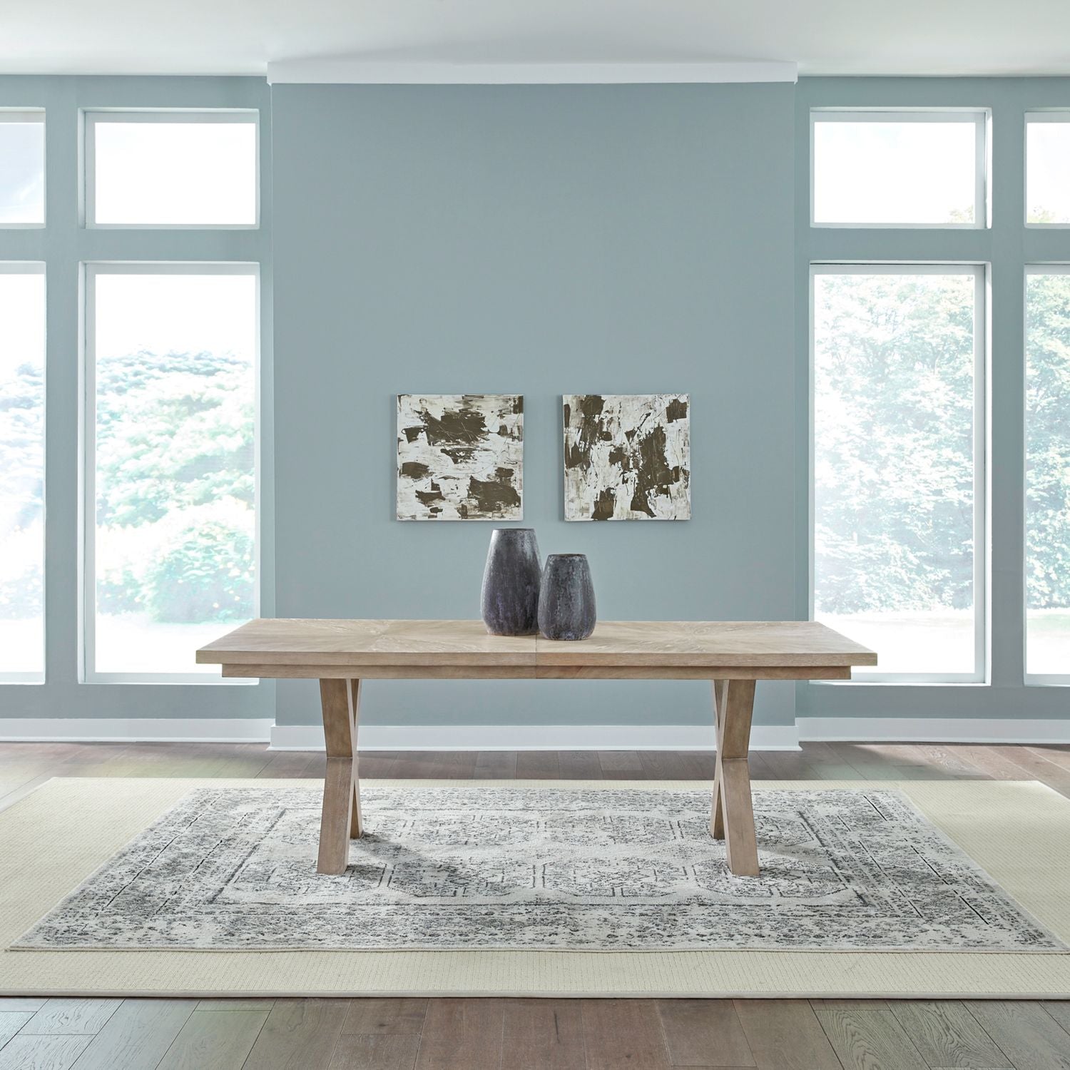 Double Pedestal Table Set