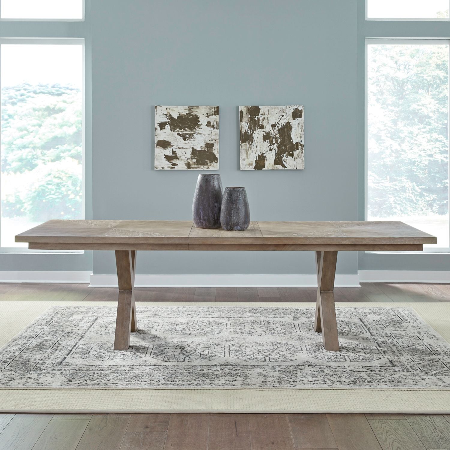 Double Pedestal Table Base