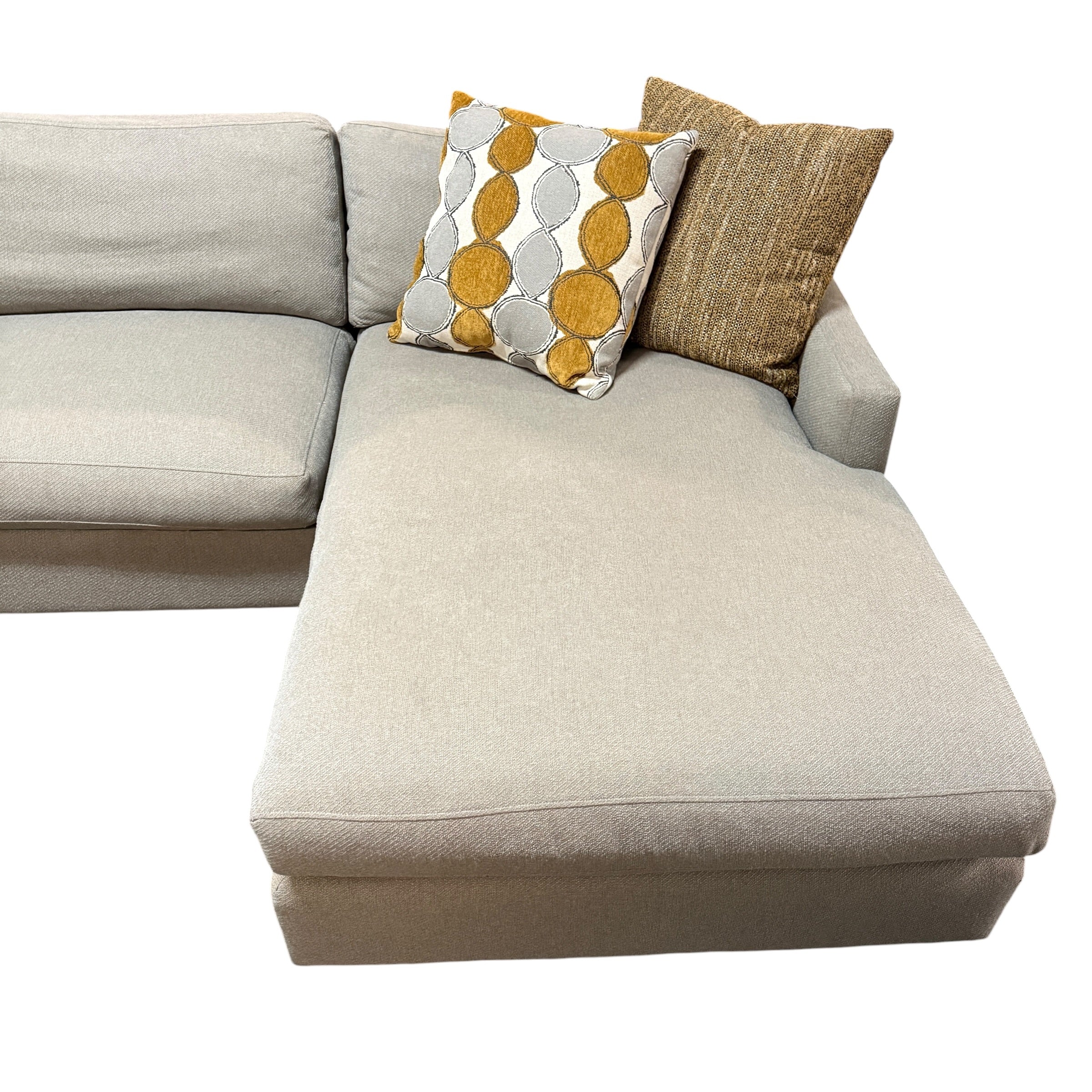 Sectional with RAF Chaise in Gray