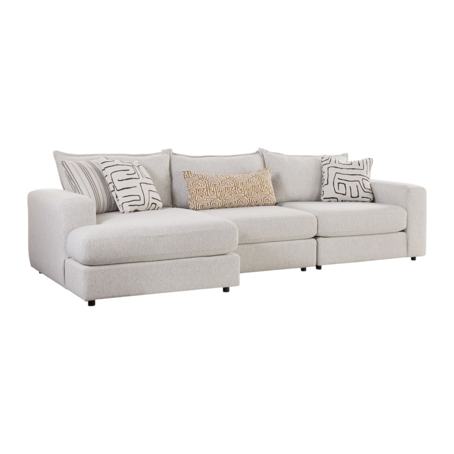 Summit Modular 3 Piece Sectional with Left Arm Facing Chaise