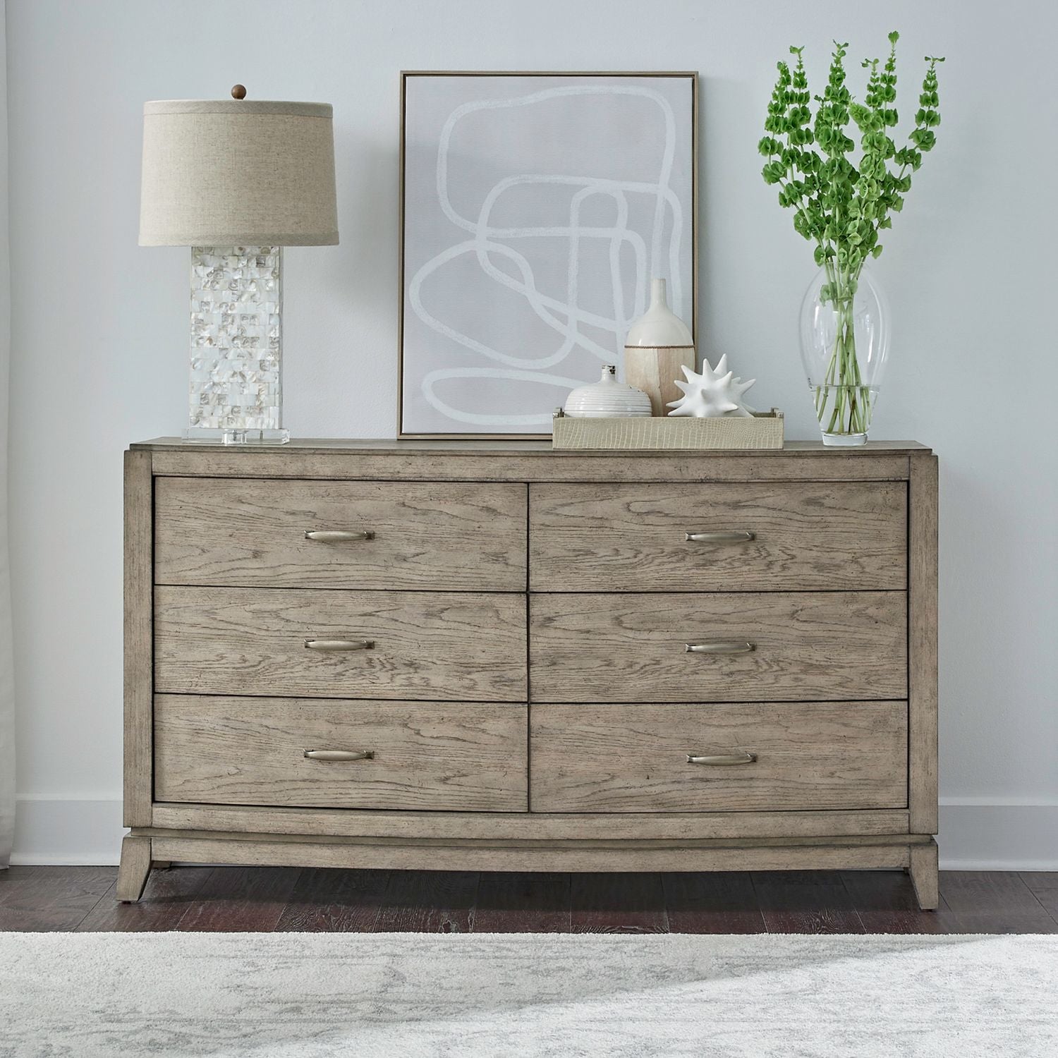 Queen Panel Storage Bed, Dresser & Mirror, NS