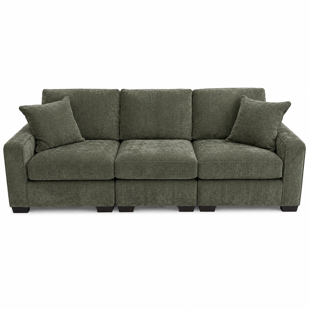 Alton 3 Pc Sofa in Olive Green