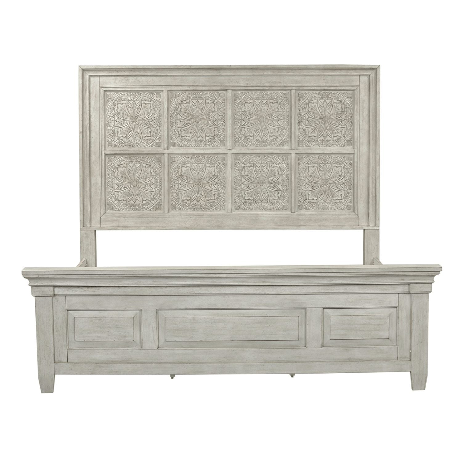 King Opt Panel Bed, Dresser & Mirror