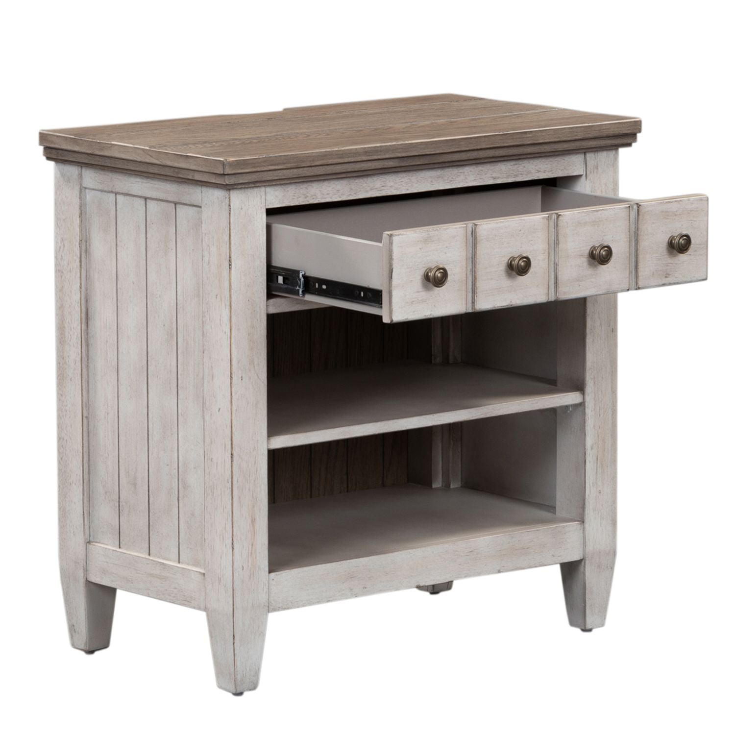 1 Drawer Night Stand w/ Charging Station