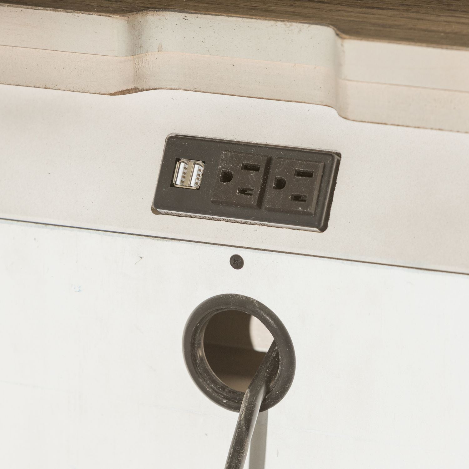 1 Drawer Night Stand w/ Charging Station