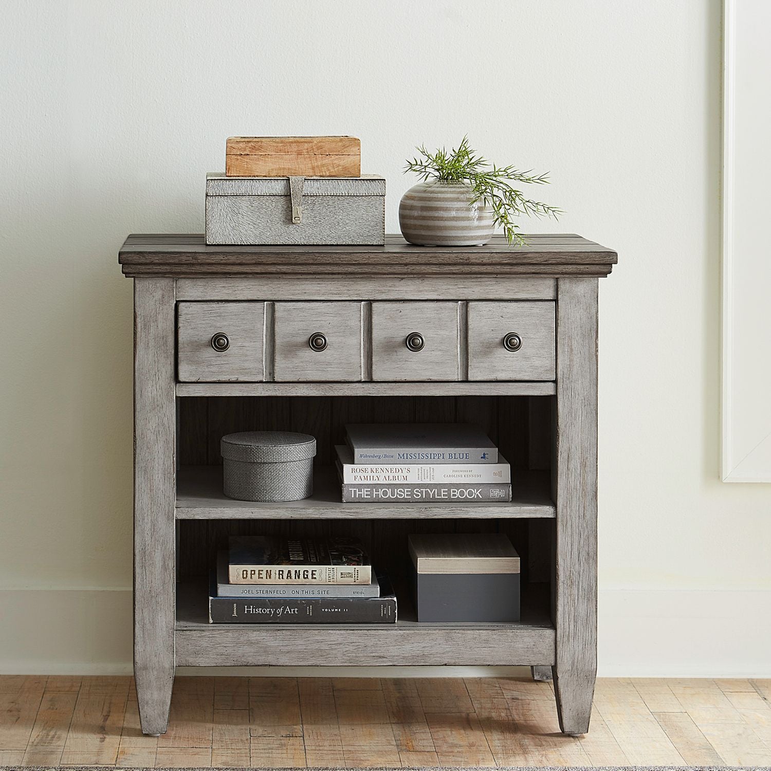 1 Drawer Night Stand w/ Charging Station