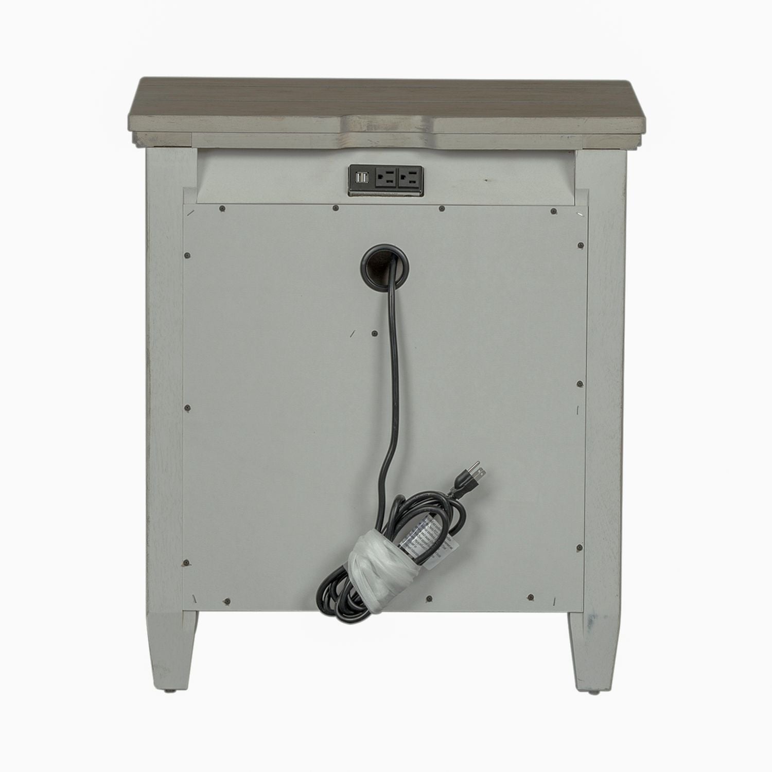 2 Drawer Night Stand w/ Charging Station