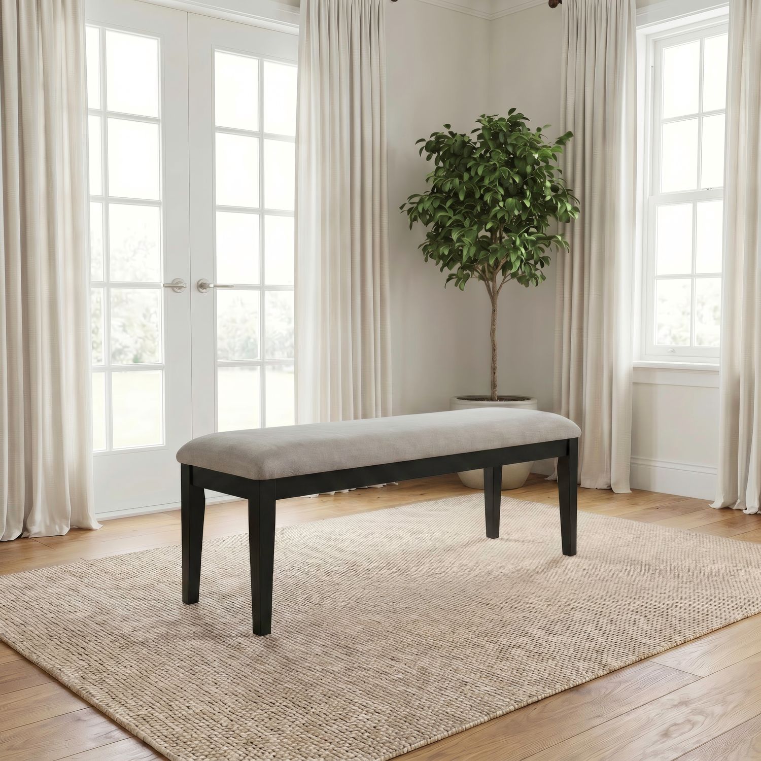 Dining Bench (RTA) - Black