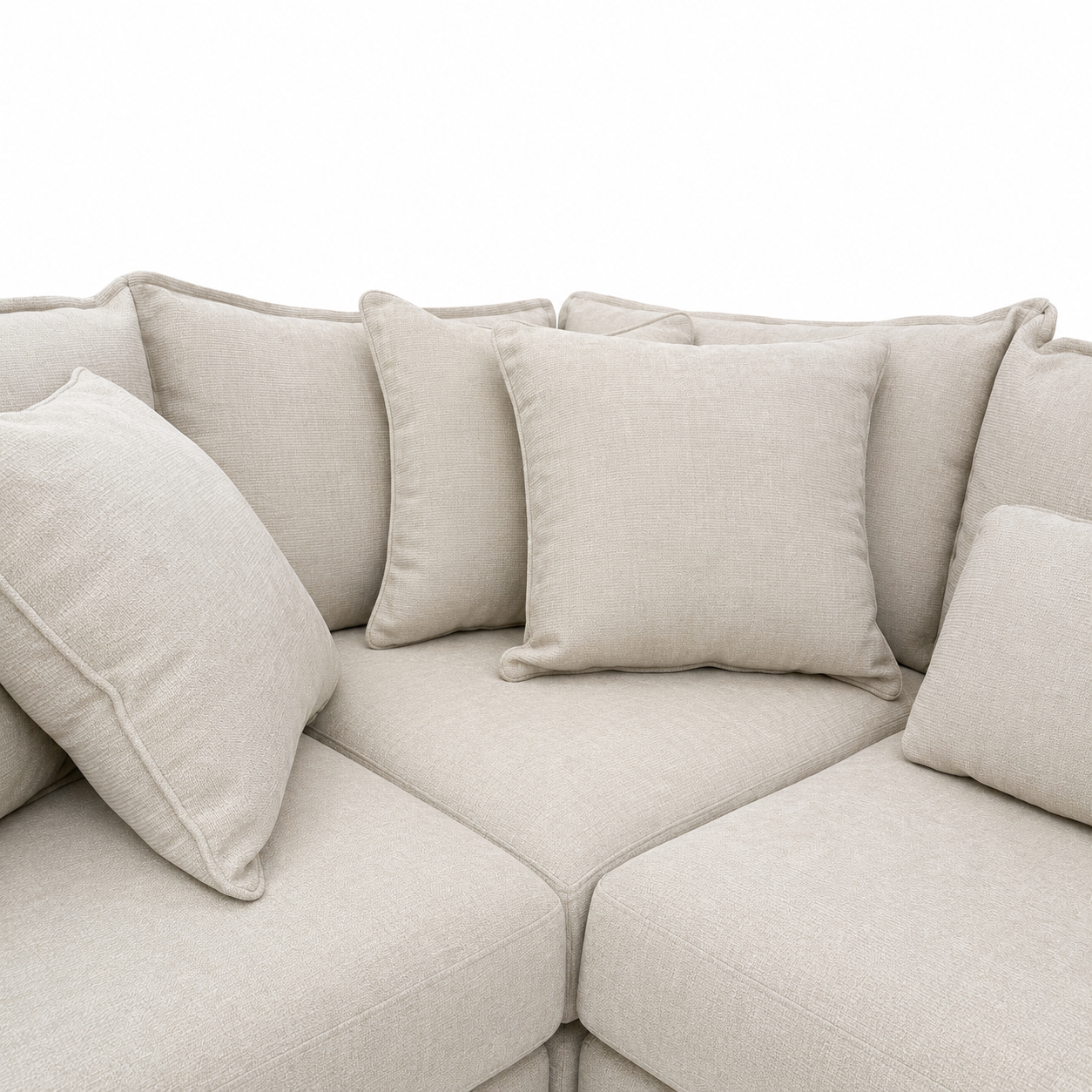 Alina 4 Pc Corner Sectional in Ivory