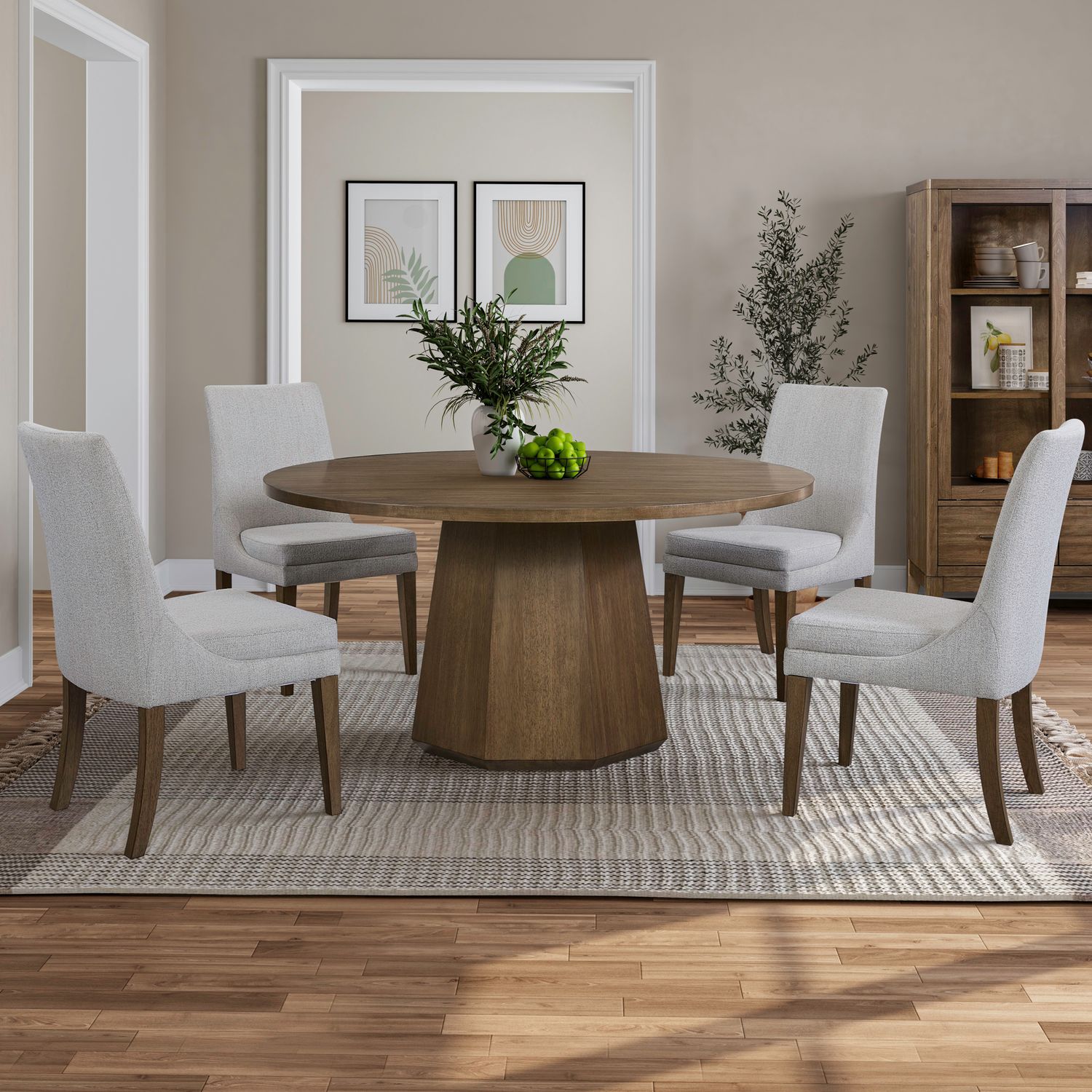 Opt 5 Piece Pedestal Table Set