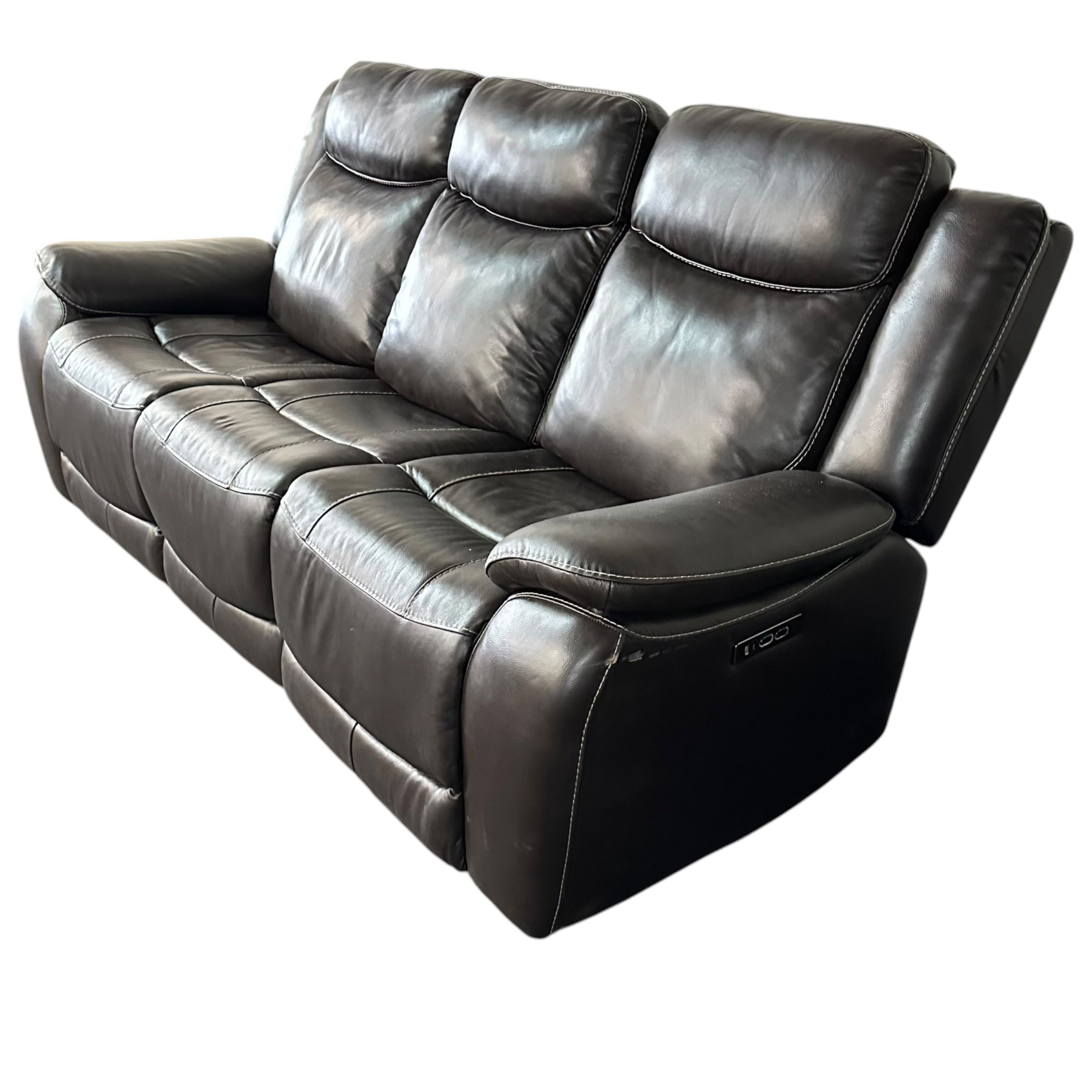 Leather 3 Seater Recliner