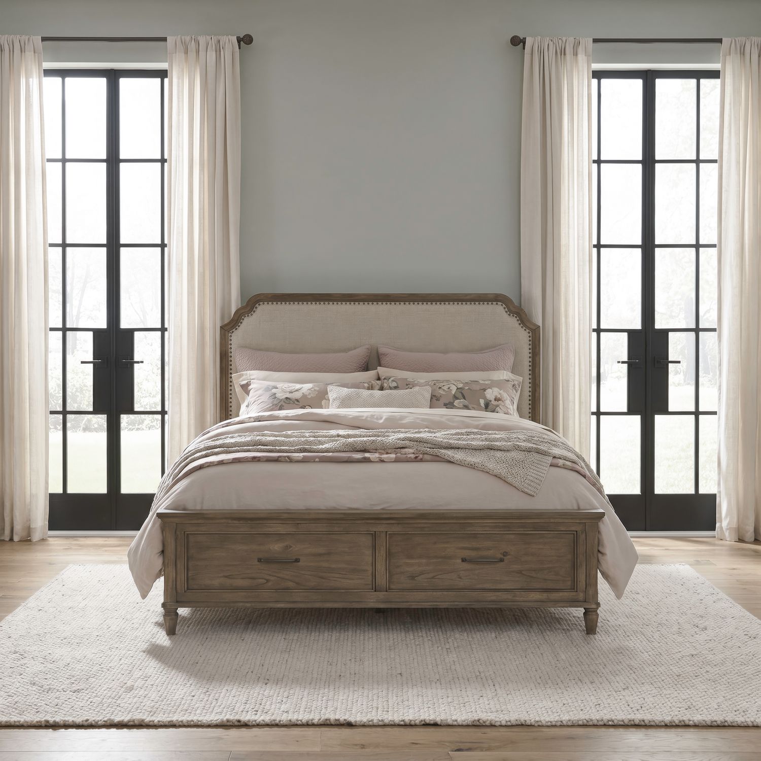 King California Uph Storage Bed