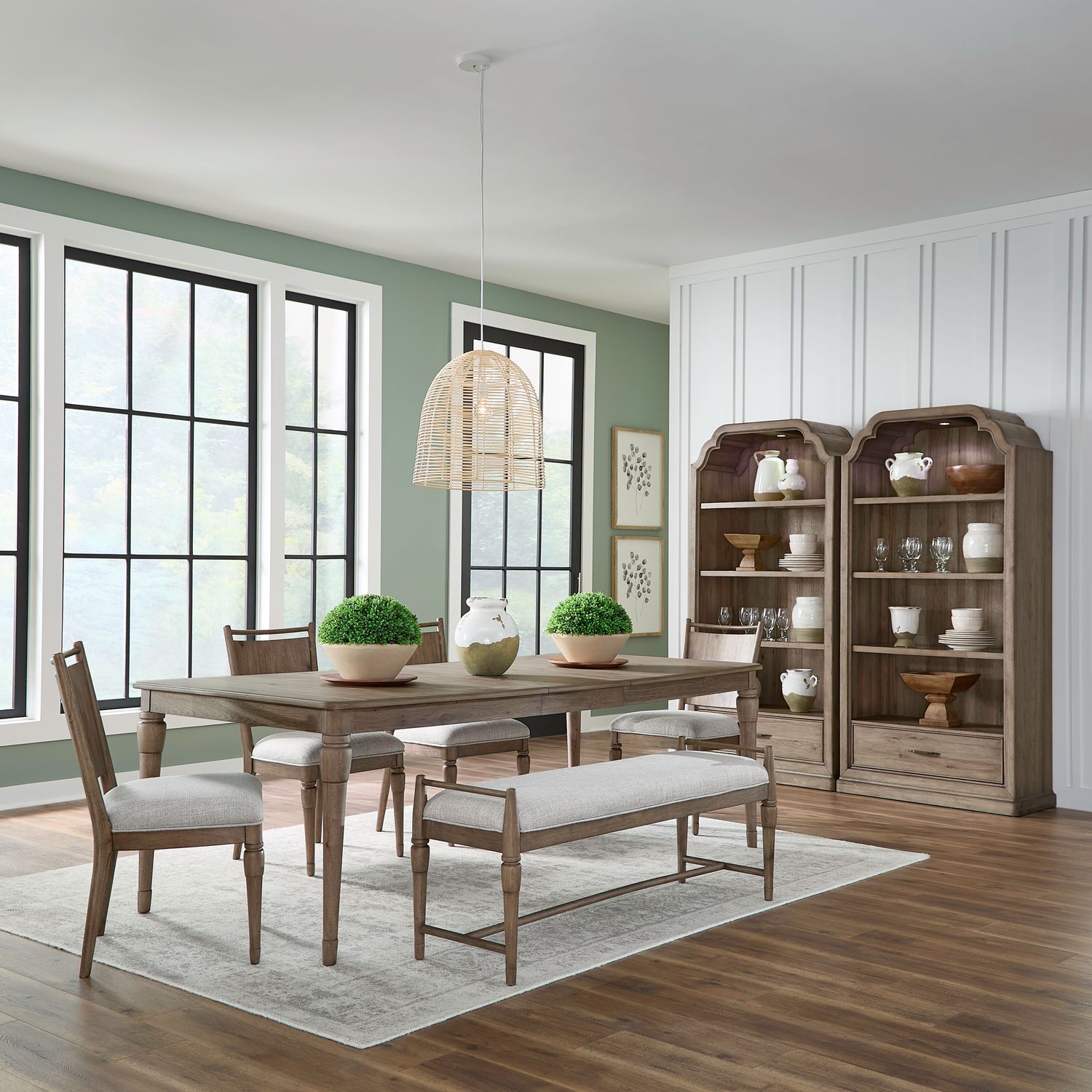 6 Piece Rectangular Table Set