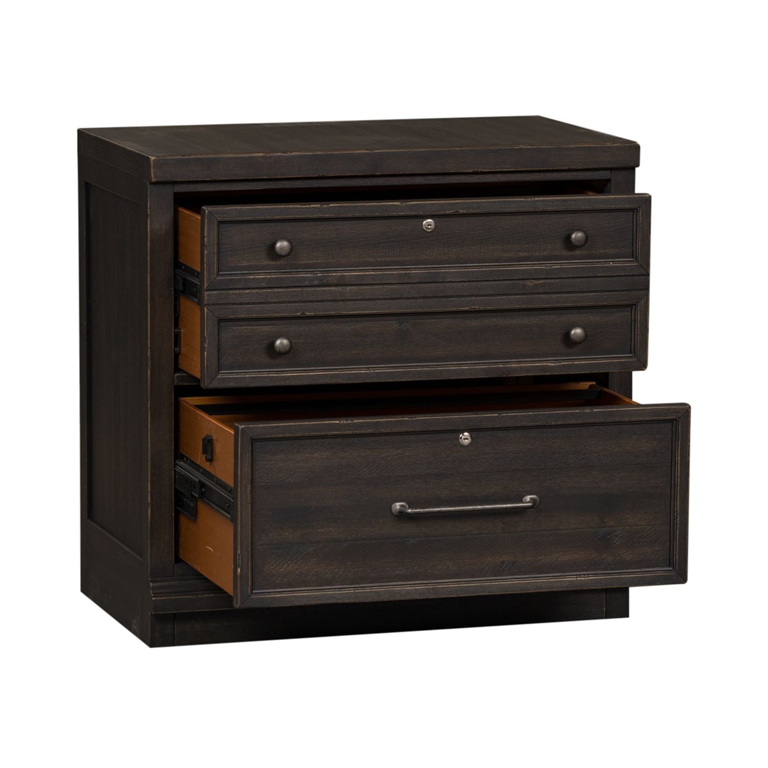 Bunching Lateral File Cabinet
