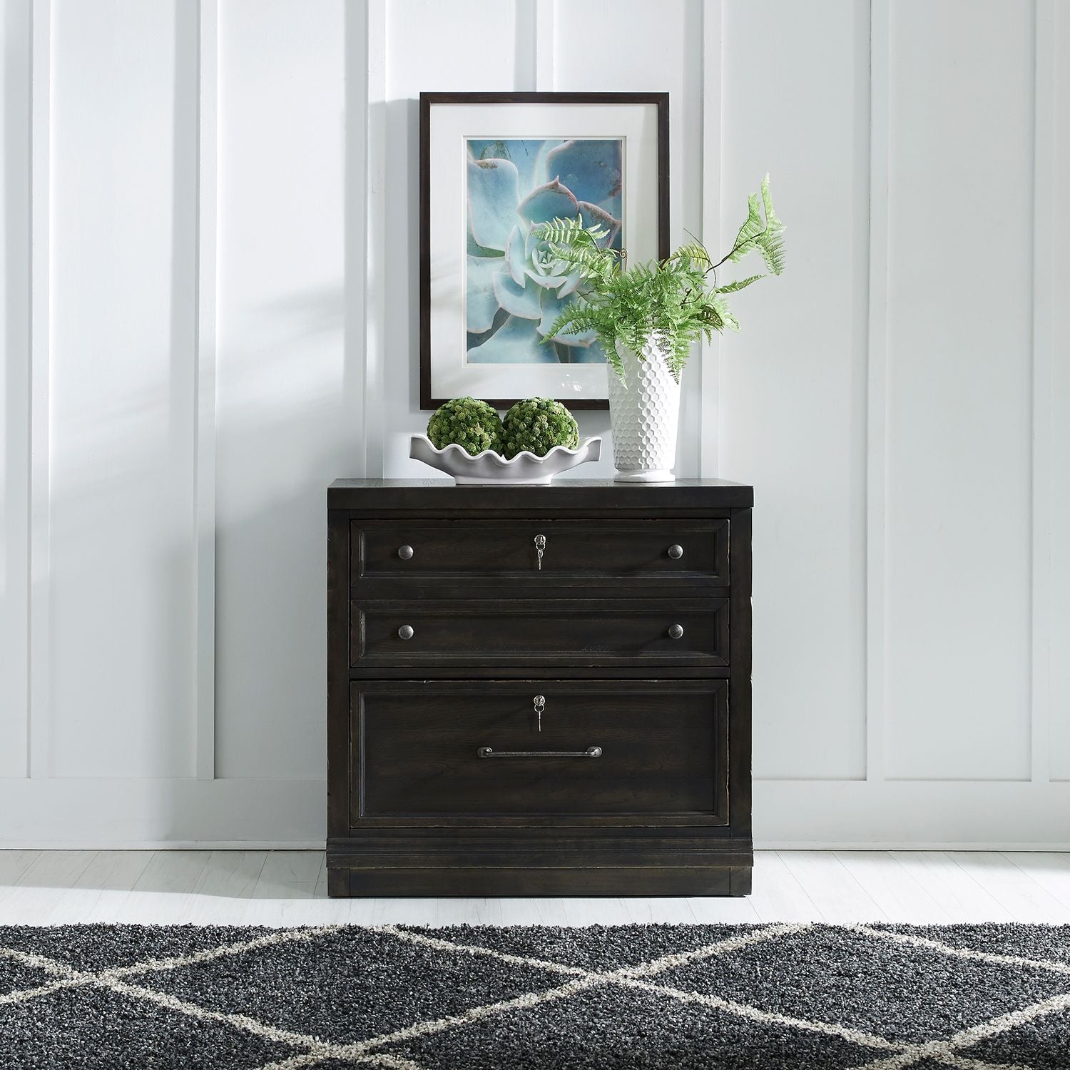Bunching Lateral File Cabinet