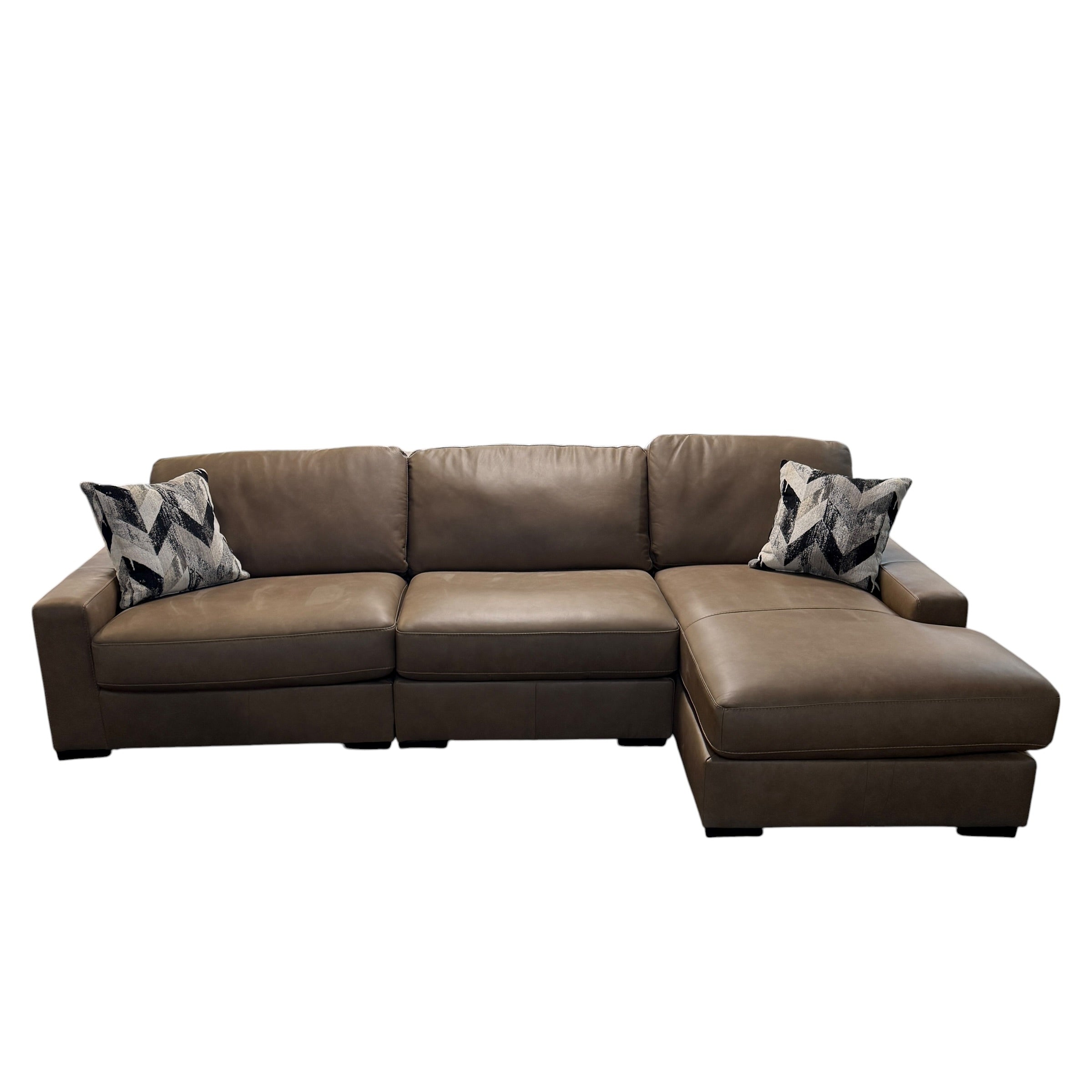 Corinne Leather Sectional