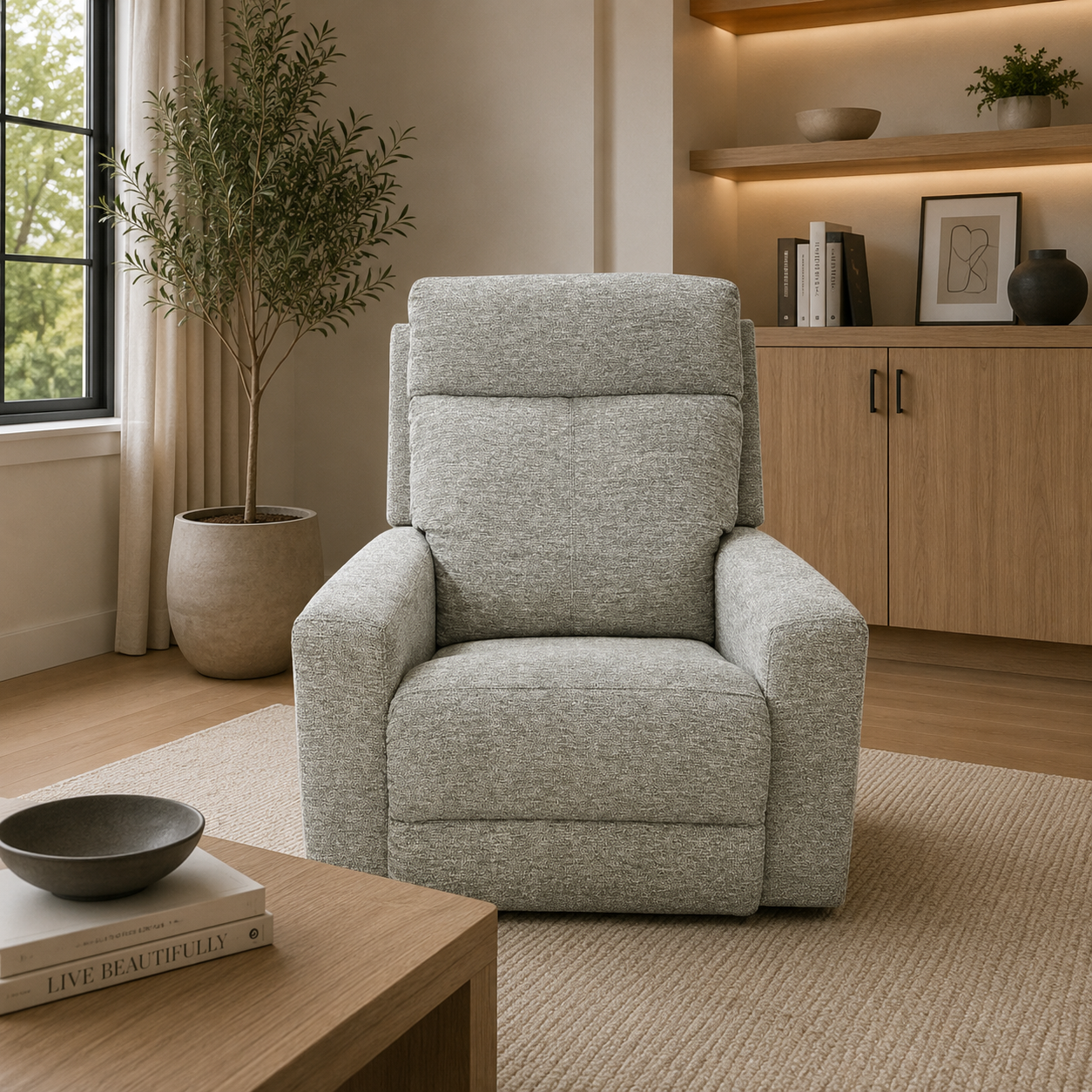 Recliner Chair in Gray