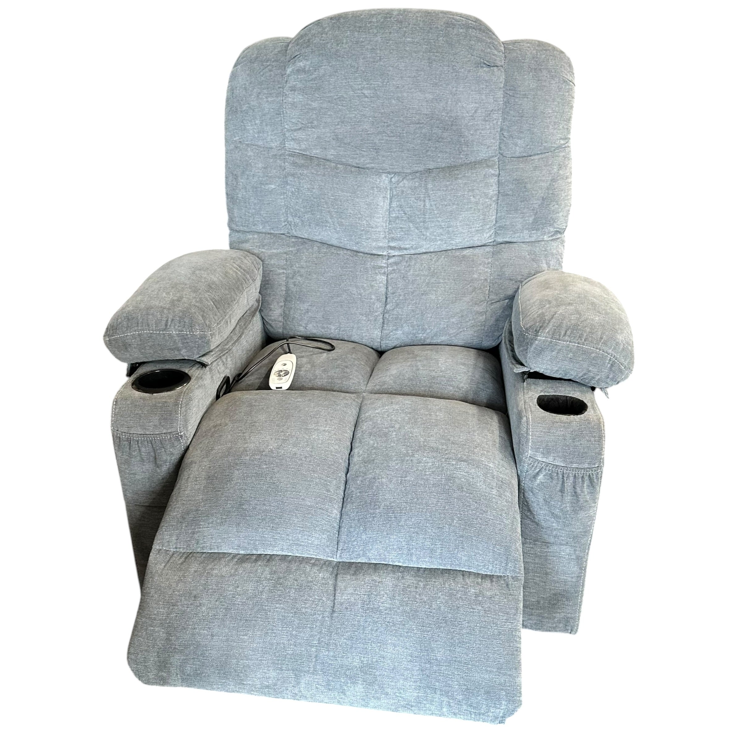 Light Blue Electric Recliner