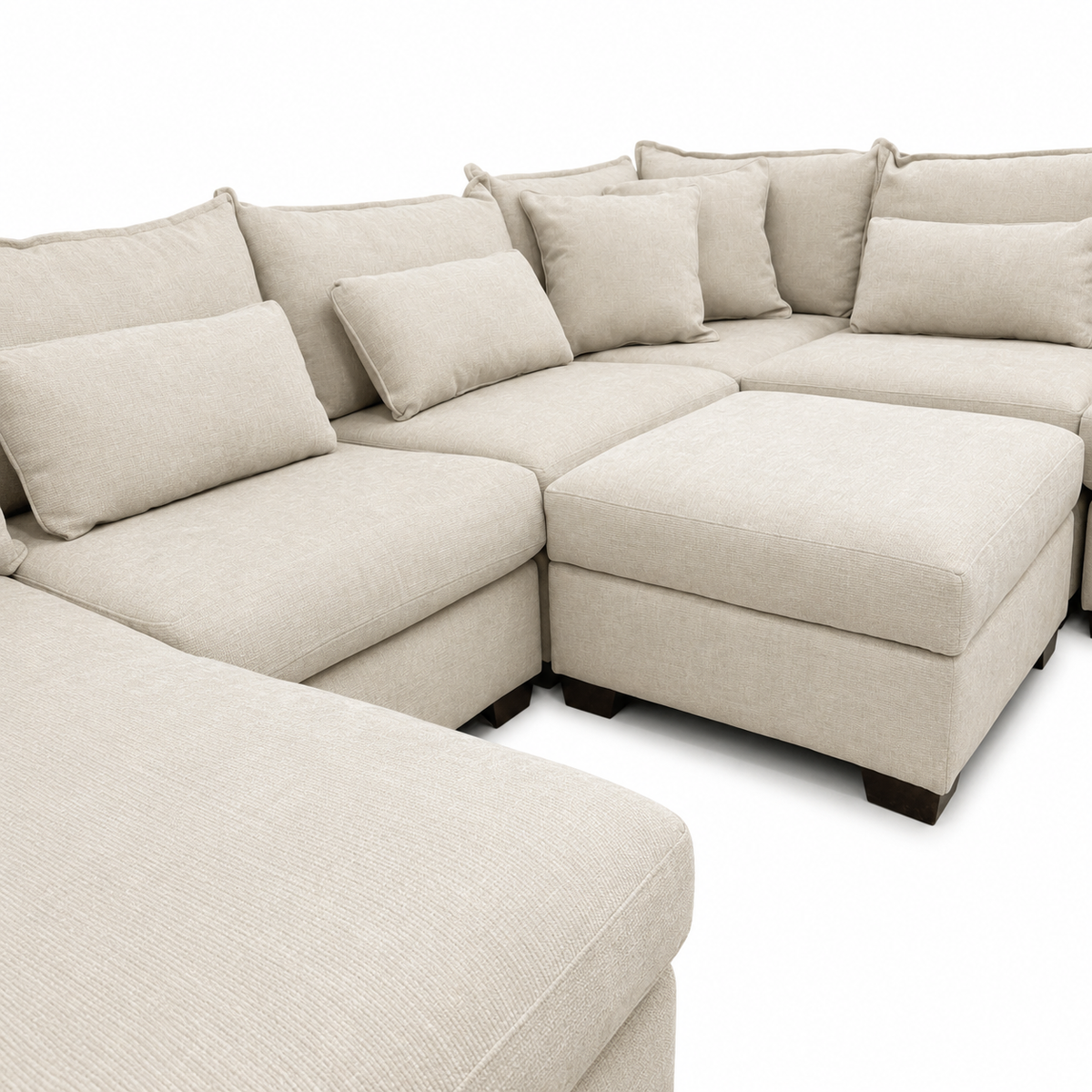 Alina 6 Piece Left Chaise U Shape with Ottoman
