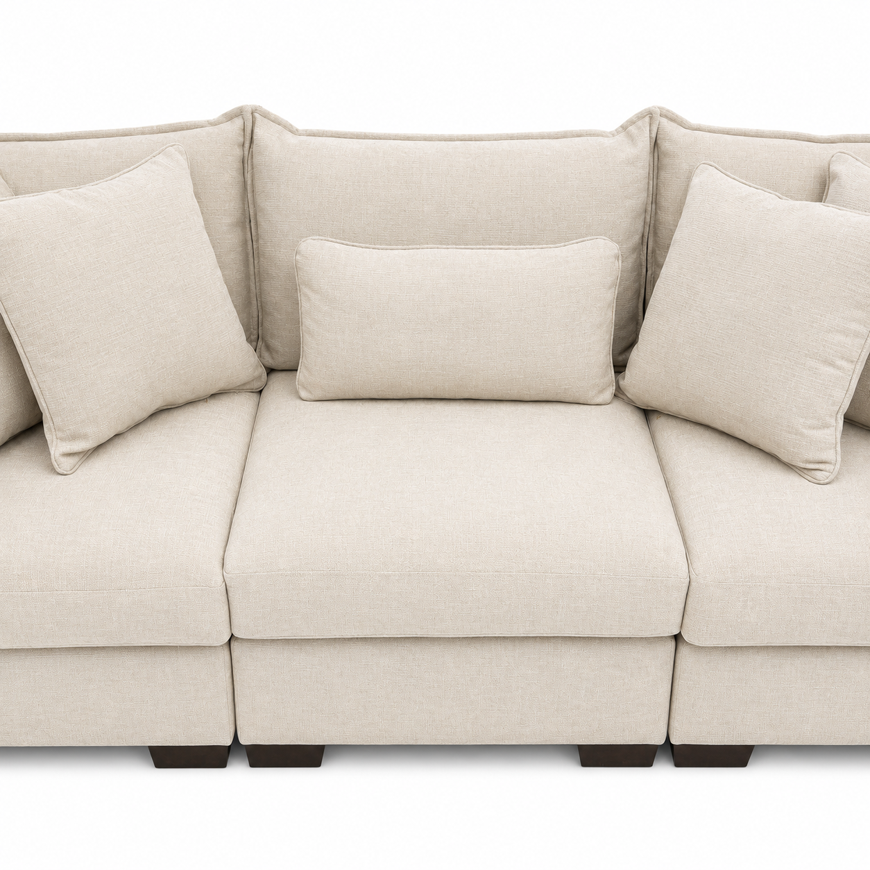 Alina Three seater sofa in ivory