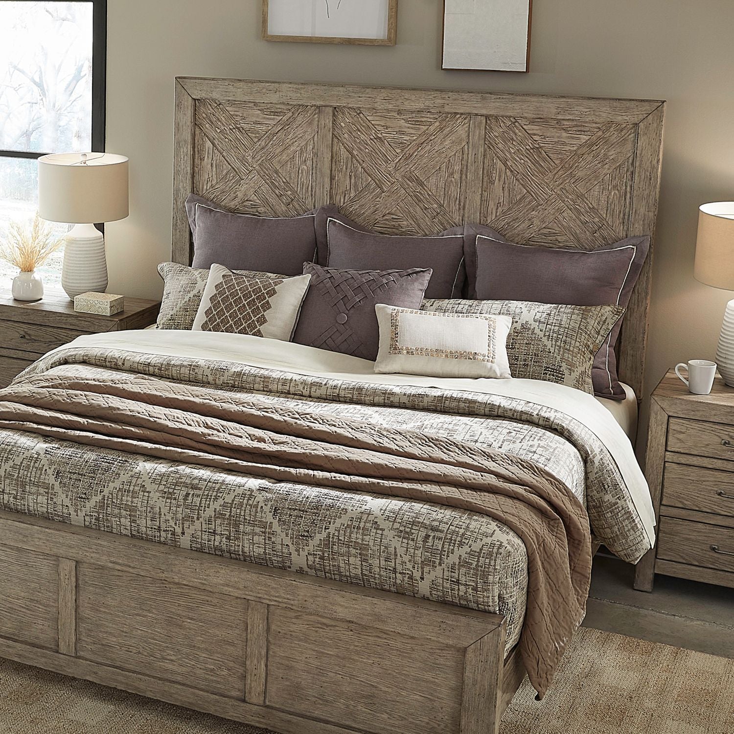 King Panel Bed