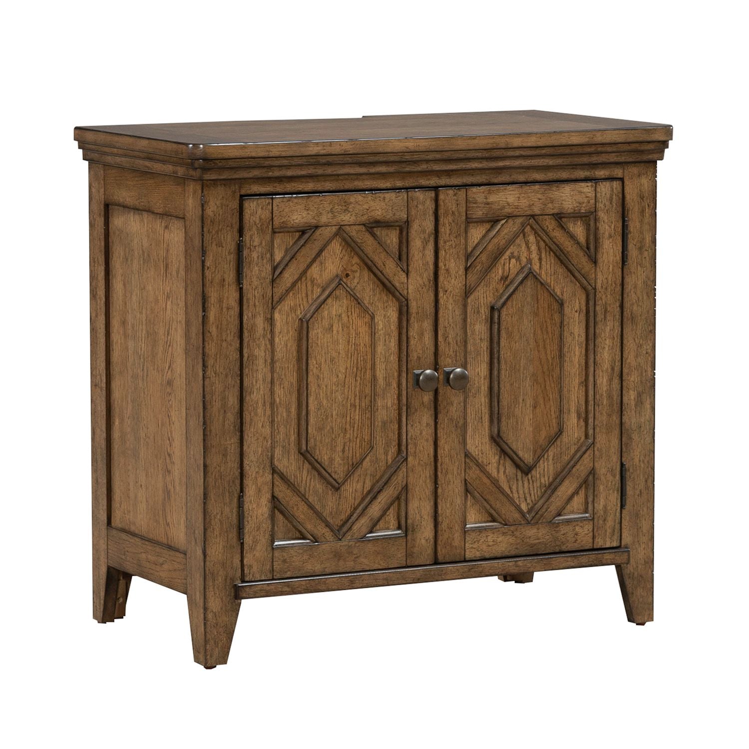 2 Door Bedside Chest w/ Charging Station