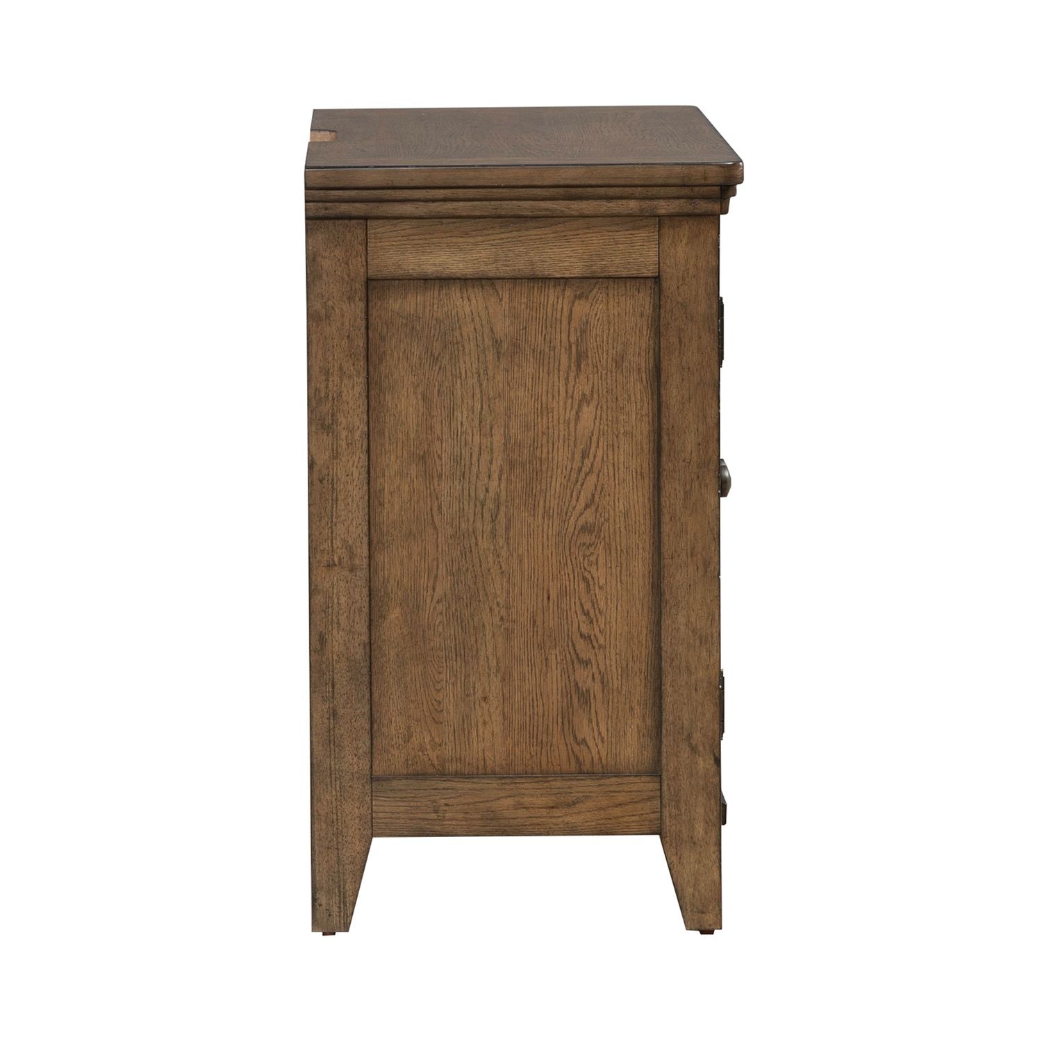 2 Door Bedside Chest w/ Charging Station