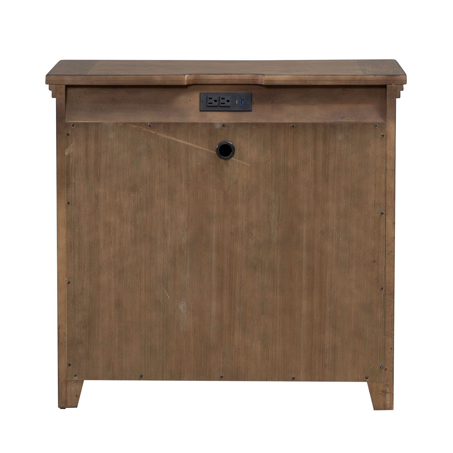 2 Door Bedside Chest w/ Charging Station