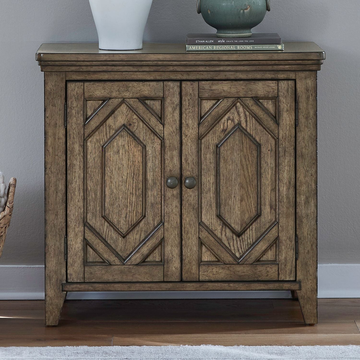 2 Door Bedside Chest w/ Charging Station