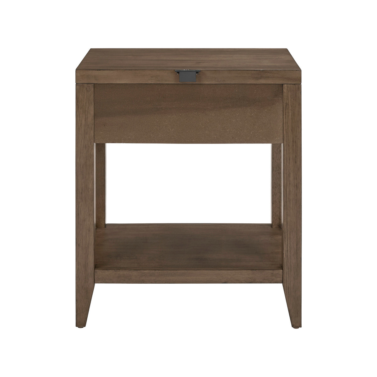 Shaker Lakes Open Nightstand with Charging Station