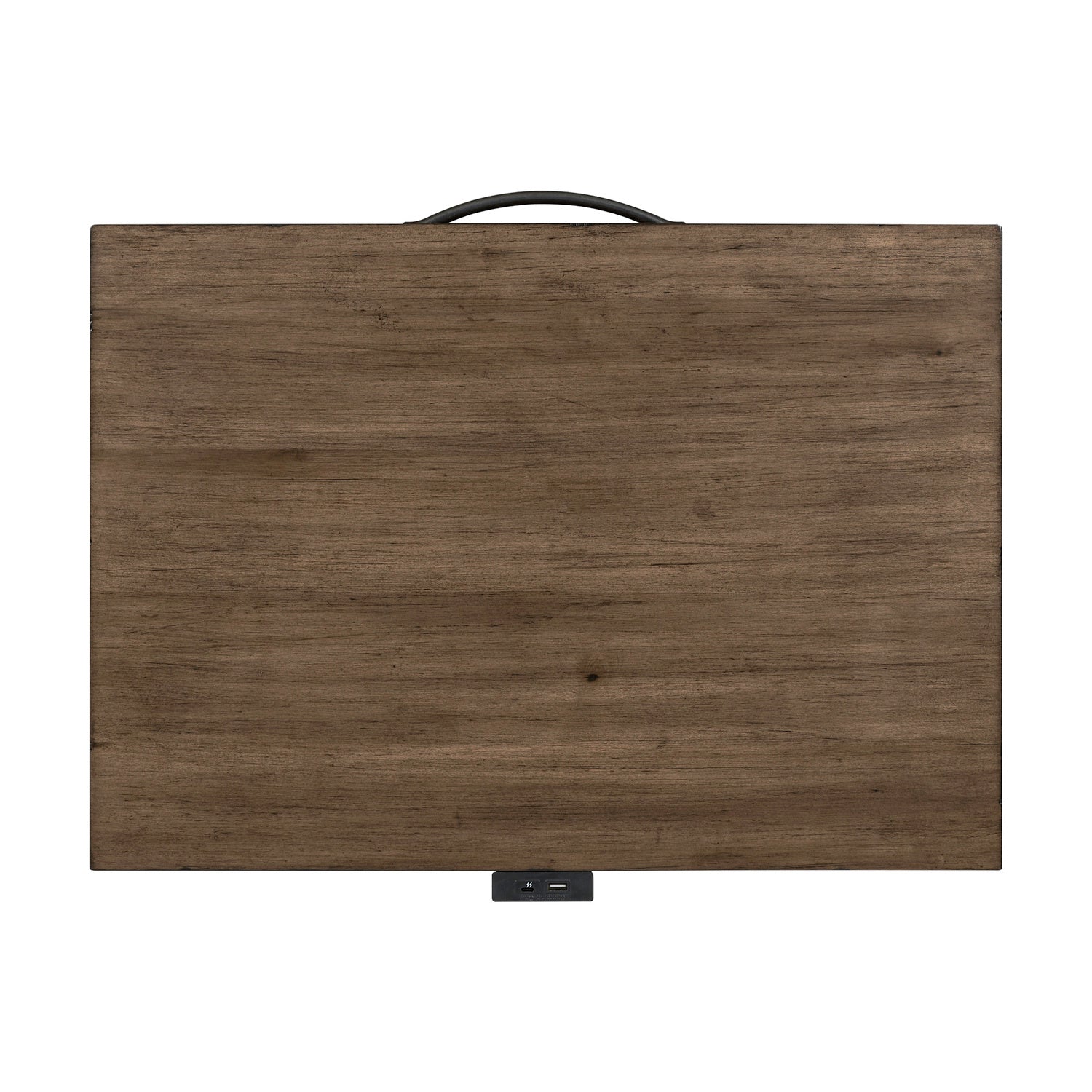 Shaker Lakes Open Nightstand with Charging Station