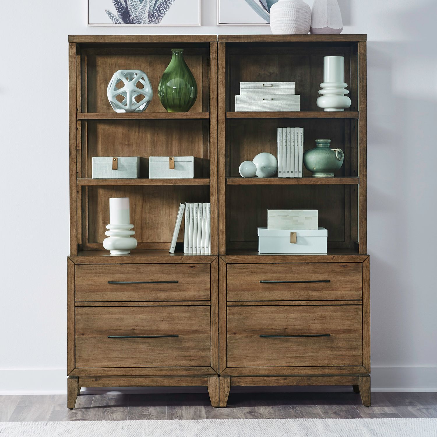 Opt 2 Piece Bunching Bookcase