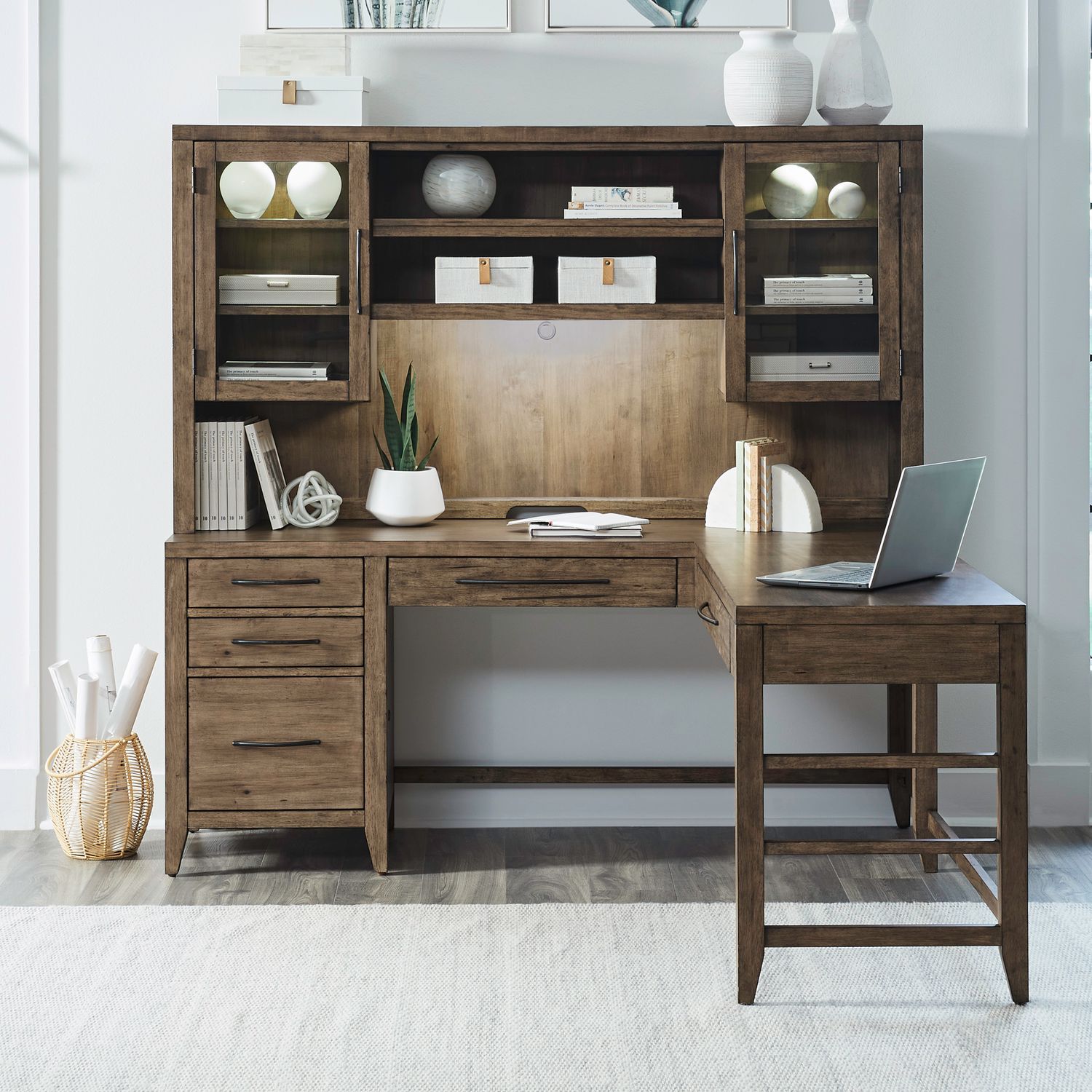 Opt L Shaped Desk Set