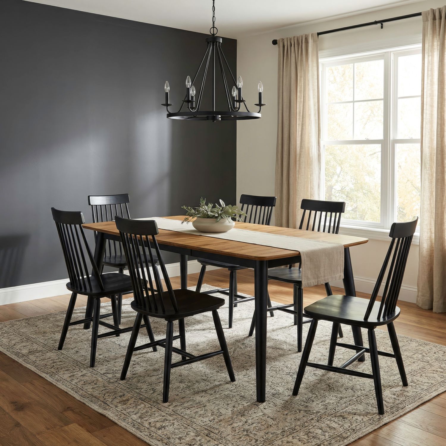 7 Piece Rectangular Table Set
