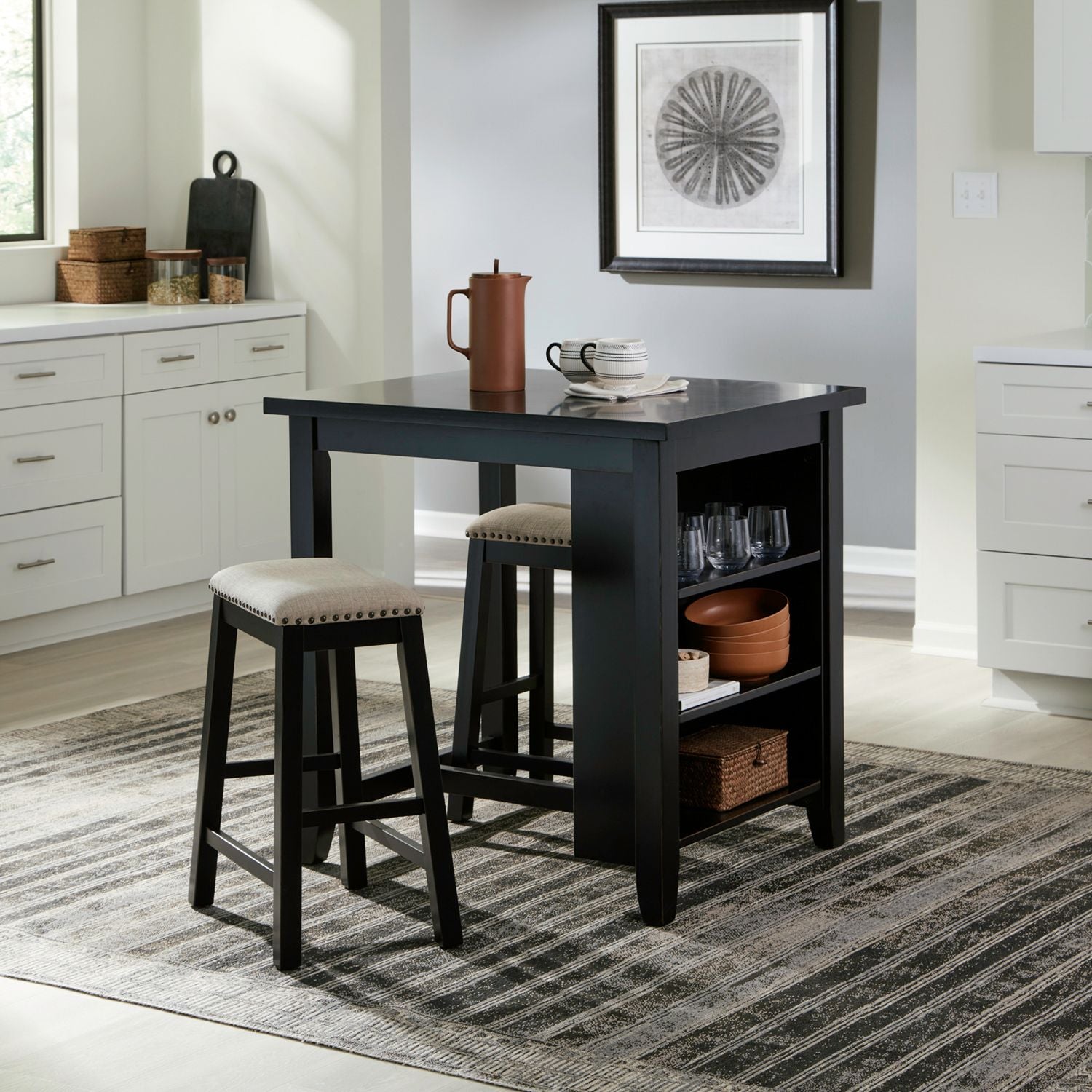 3 Piece Counter Set - Black