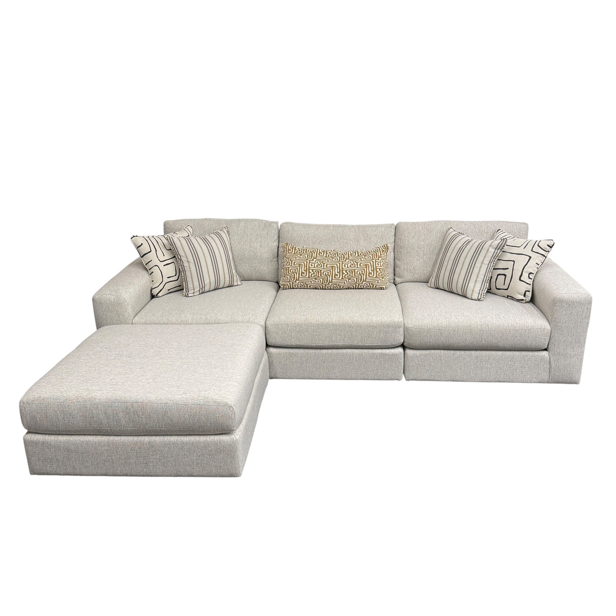 Mason Modular 3-Piece Sofa with Reversible Ottoman