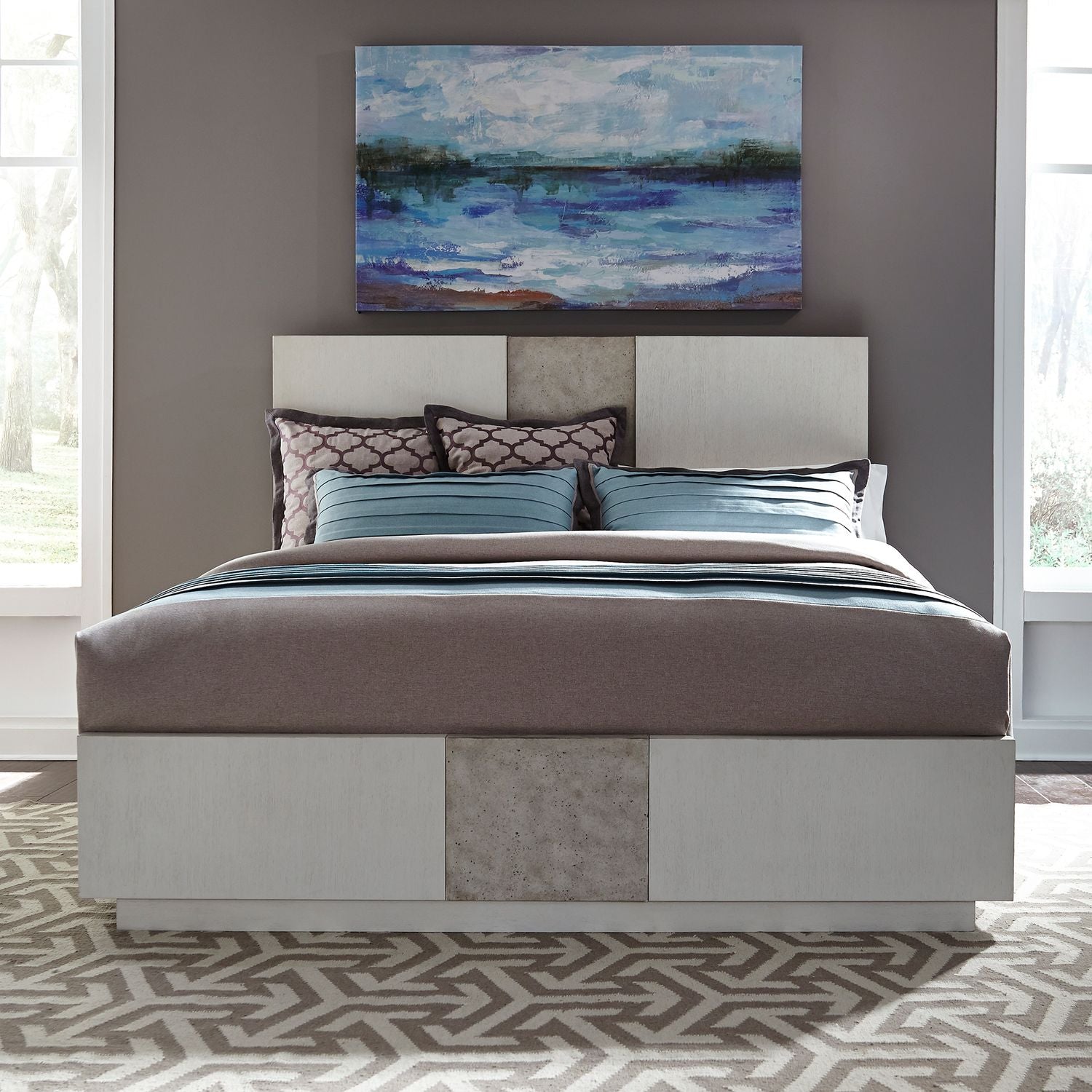 King California Panel Bed